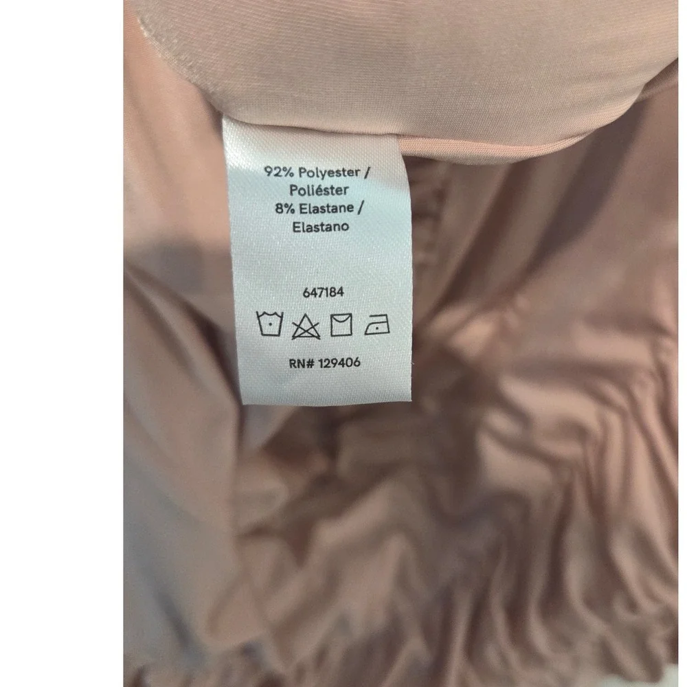 Venus Ruched Sleeveless Bodycon Midi Dress Size S Taupe‎ Neutral